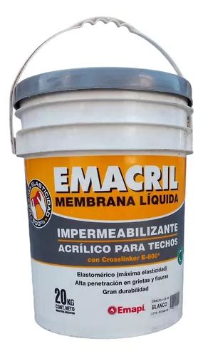 Emacril Membrana Liquida Impermeabilizante X Lts Techo Env O Gratis