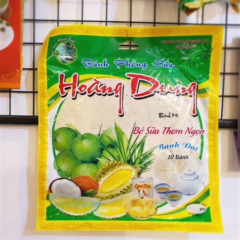 Bánh tráng sữa mè Hoàng Dung 360g - Mứt Dừa Non Bến Tre