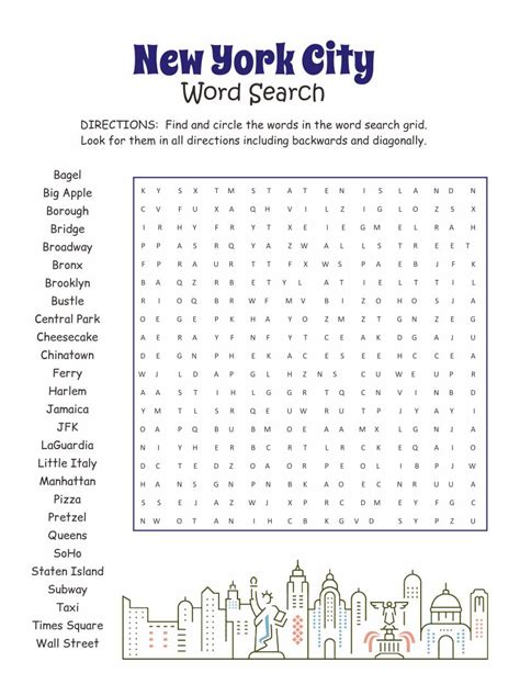 Word Search Puzzles Printable Large Print