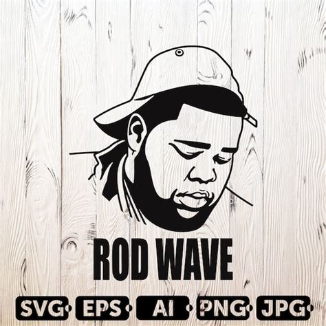 Rod Wave SVG Cutting Files 2 Rapper Digital Clip Art Hip Etsy