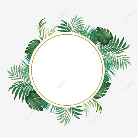 Green Leaf Border Clip Art
