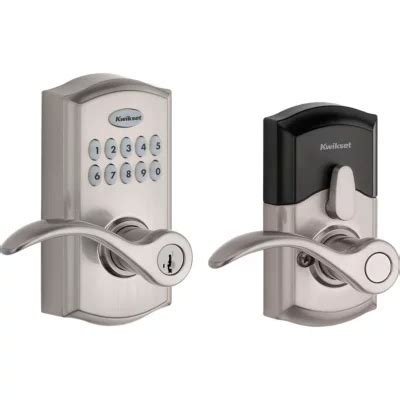 Satin Nickel 955 SmartCode Electronic Pembroke Lever | Kwikset