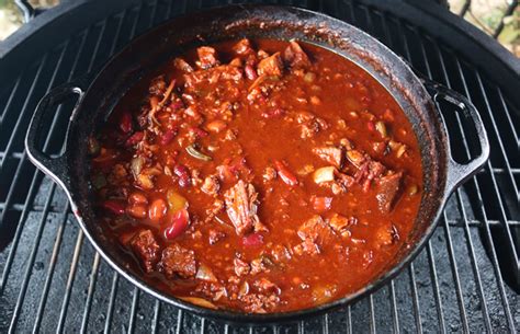 Smoked Chili Recipe With Beef On The Big Green Egg