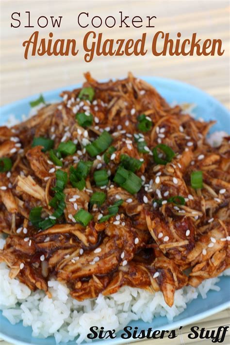 Slow Cooker Asian Glazed Chicken Six Sisters Stuff