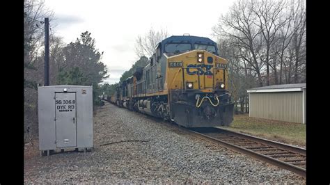 Csx Train Q With Csx Leader At Edgemoor Sc On The Csx Monroe