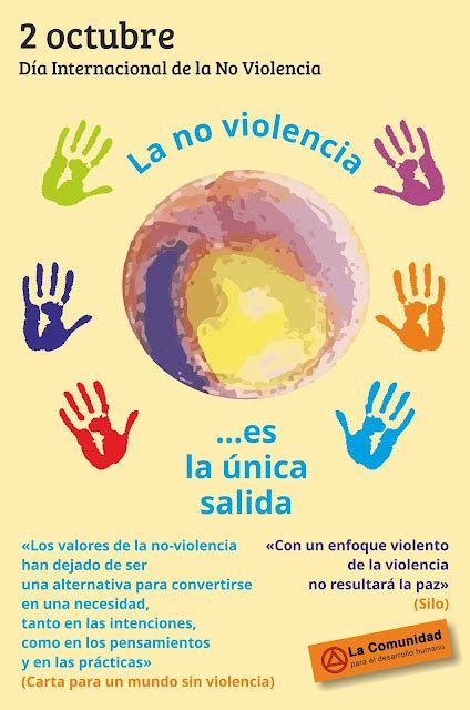 De Octubre D A Internacional De La No Violencia