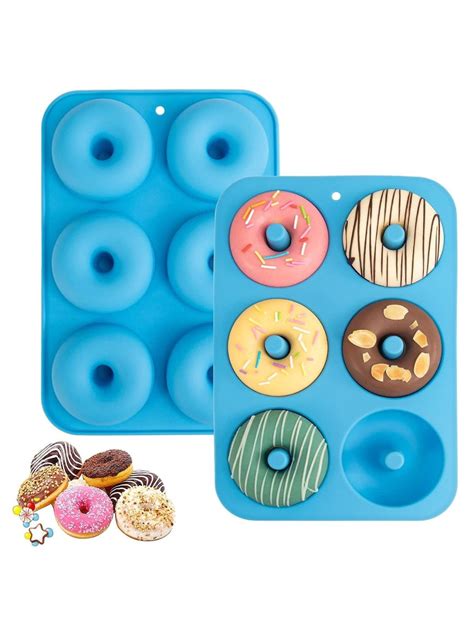 Molde De Silicón Para Mini Donas Ø 7cm 6 Cavidades