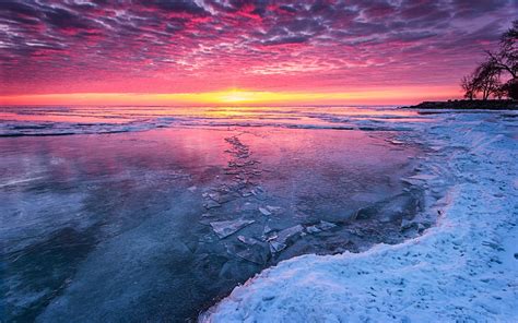 Wallpaper Landscape Sunset Sea Nature Shore Sky Sunrise