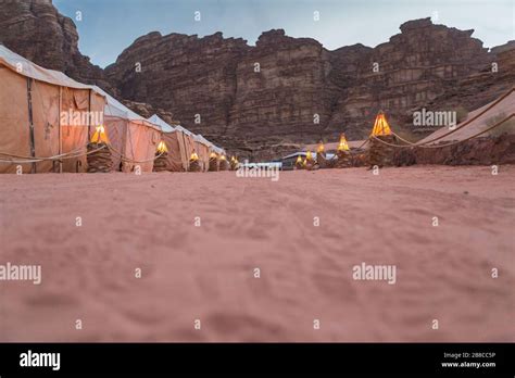 Desert Camp, Wadi Rum, Jordan Stock Photo - Alamy