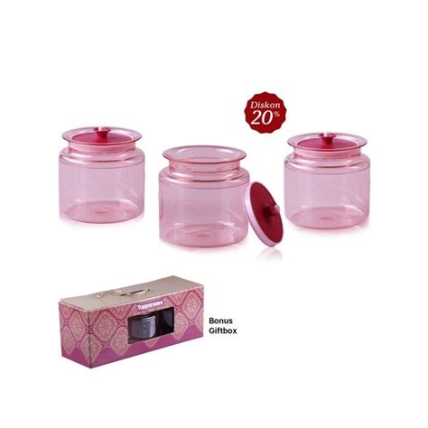 Jual COD Tupperware Counterpart 900ml 1 Toples Makanan Kristal CP