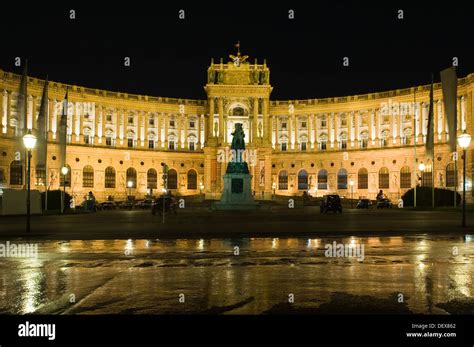 Vienna Hofburg Imperial Palace At Night Austria Stock Photo Alamy