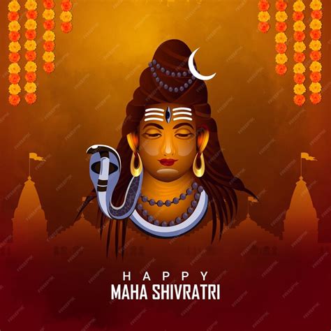 Premium Vector Happy Maha Shivratri Indian Festival Card