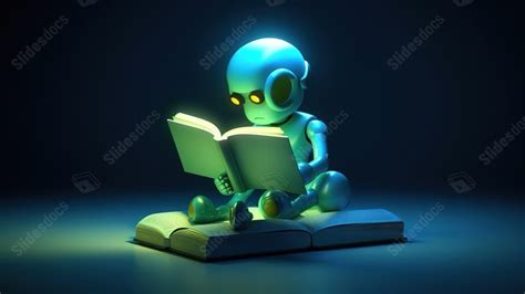 Animated Character Immersed In Book Powerpoint Background For Free ...