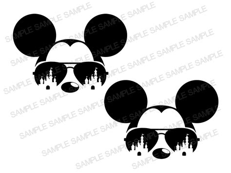 Mickey Mouse Wearing Glasses