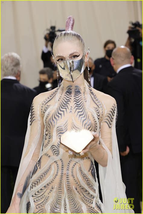 Grimes Carries A Sword Wears Metal Mask To Met Gala Photo