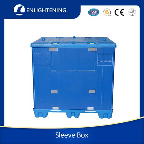 Plastic Sleeve Box With Bottom Pallet And Top Lid Pack Bulk Systems