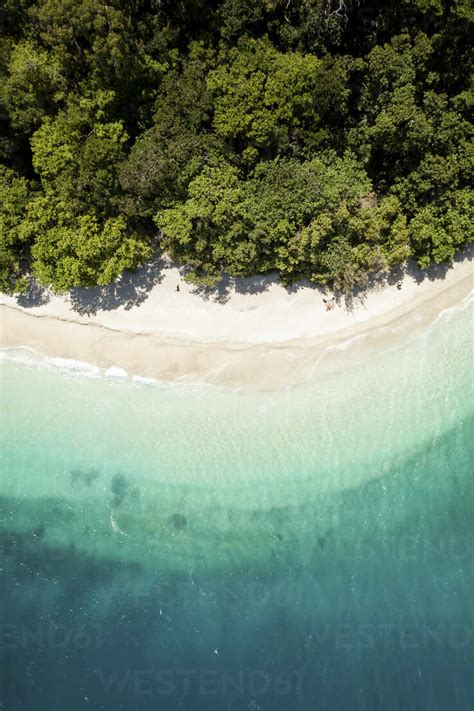 Aerial View Of Nudey Beach Fitzroy Island Queensland Australia