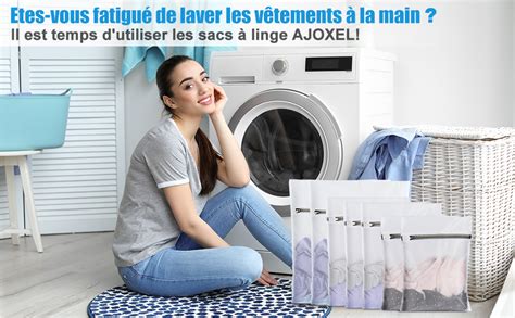 Ajoxel Filet Linge Pour Machine Laver Lot De R Utilisable Sac