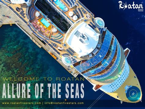 Dándole la bienvenida al crucero Allure of the Seas a la isla de Roatán