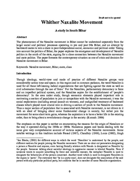 (DOC) the Naxalite movement in India