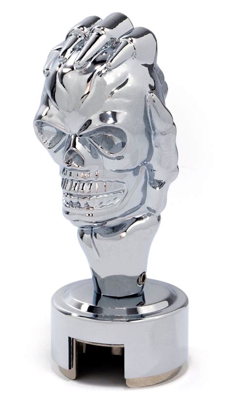 CHROME SKULL GEARSHIFT KNOB – 13/15/18 SPEED - National Truck Parts