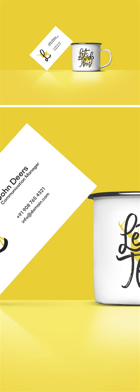 Free Business Card And Coffee Cup Mockup - Graphicsfuel