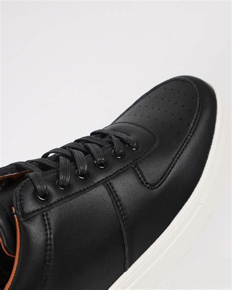 Black Casual Leather Shoes - Daraghmeh