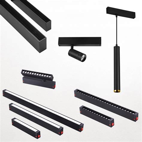 Magnet Track Magnetic Light System Linear Rail Trimless 48v Volts Surface Rails Round Dali Led