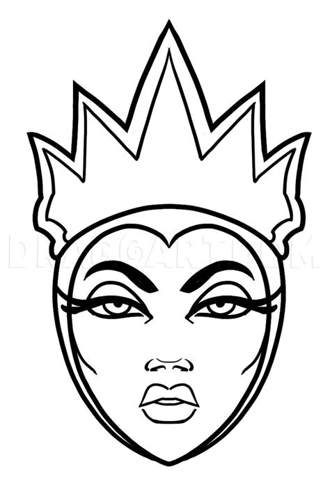 How To Draw Evil Queen, Step by Step, Drawing Guide, by Dawn | dragoart ...