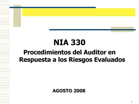 Calaméo PROCEDIMIENTOS DEL AUDITOR EN RESPUESTA A RIESGOS NIA 330