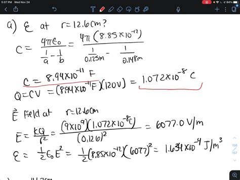 SOLVED A Capacitor Is Formed From Two Concentric Spherical Conducting