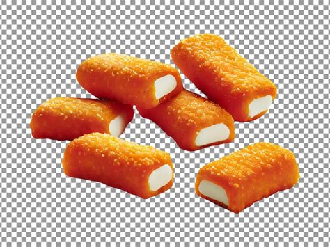 Premium Psd Tasty Crispy Cheese Sticks Isolated On Transparent Background