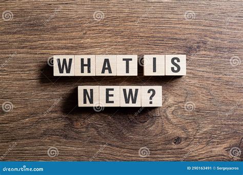 What Is New Word Concept On Building Blocks Text Stock Image Image