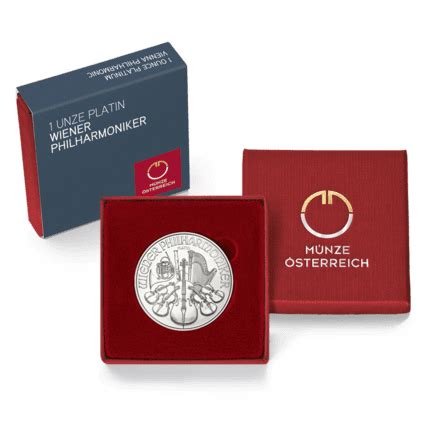 Unze Platin Wiener Philharmoniker Im Etui