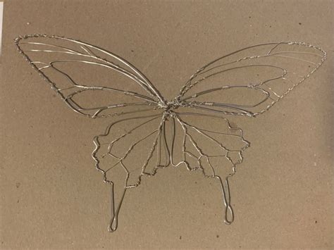 Wire Butterfly Wire Art Sculpture Copper Wire Art Wire Art