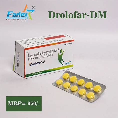 Drotaverine Hydrochloride And Mefenamic Acid Tablets At Rs Box