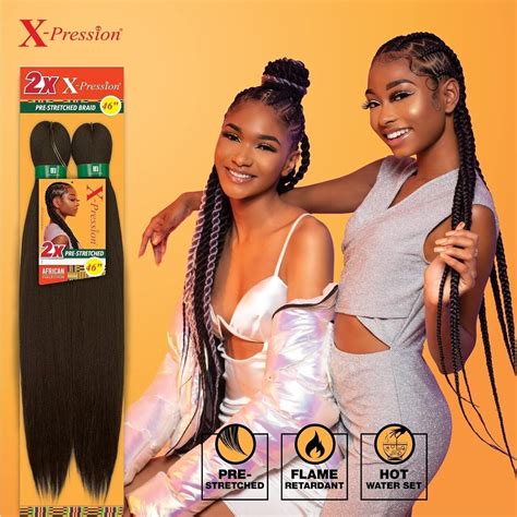 Xpression Braids 46 Lagos Pre Stretched Expression For Braiding Original New Ebay