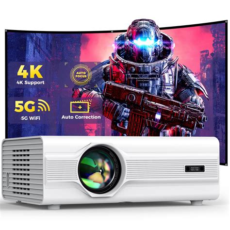 Buy Auto Focus Keystone Projector With WiFi 6 And Bluetooth 5 2 400