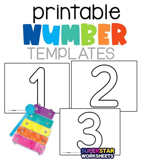 Free Printable Numbers Templates Freebie Finding Mom, 47% OFF