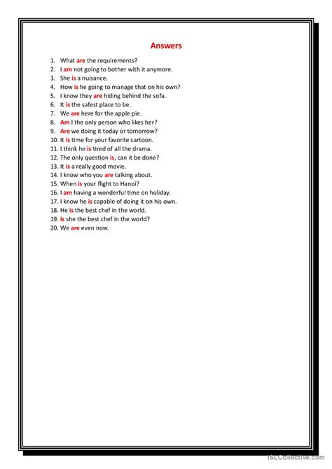 Verb To Be Amisare 4 General Gramm English Esl Worksheets Pdf And Doc