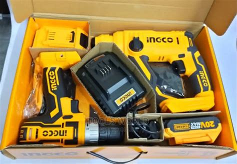 Lithium Ion Cordless Drill And Rotary Hammer Pcs Combo Kit In Lagos