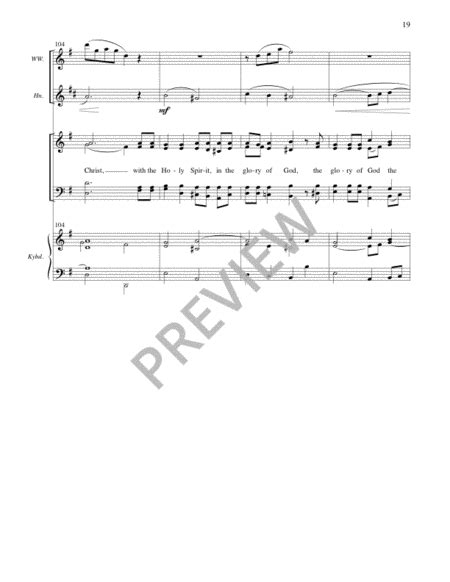 Gloria From The New Mass For John Carroll Full Score And Parts By