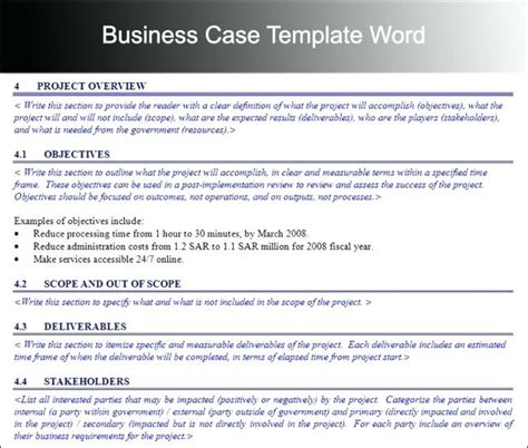 Cost Justification Template Business Mentor