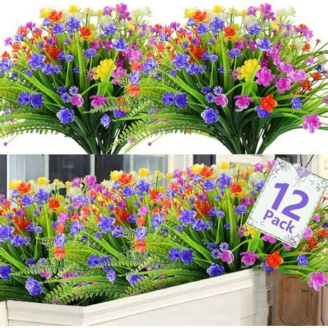 Lot De Fleurs Artificielles Deco Bouquet Fleur Artificielle Fausse