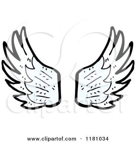 Cartoon of Angel Wings - Royalty Free Vector Illustration by ...