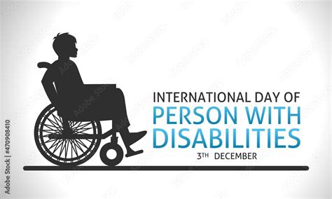 International Day Of Person With Disabilities Theme Template Vector