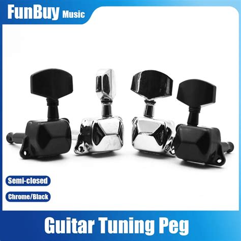 P S Guitarra Cordas De Tuning Pegs Metal Semi Fechado Guitarra Corda