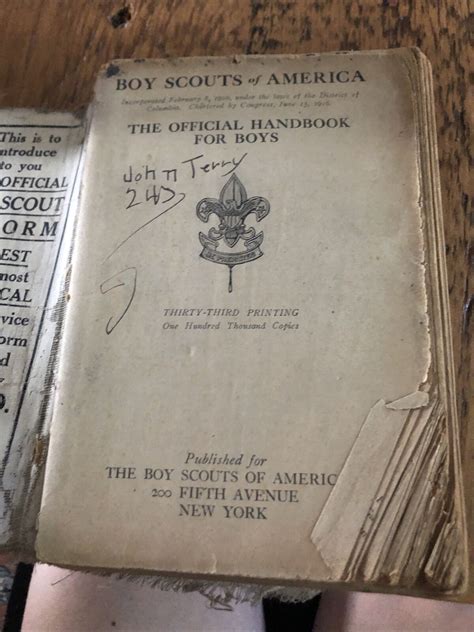 1925 Boy Scouts Of America Bsa 33rd Edition Handbook For Boys Ebay