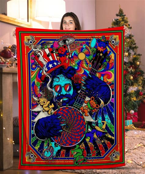 Jerry Garcia Grateful Dead Grateful Dead Blanket The Database Site Store