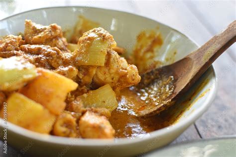 Massaman or matsaman curry is a spicy muslim curry in a thai-style ...